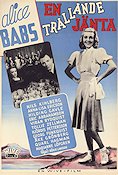 En trallande jänta 1942 movie poster Alice Babs Nils Kihlberg Annalisa Ericson Börje Larsson Mountains Jazz