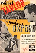 A Yank at Oxford 1938 movie poster Robert Taylor Vivien Leigh Jack Conway Sports