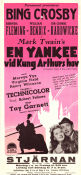 En yankee vid kung Arthurs hov 1949 poster Bing Crosby Rhonda Fleming Cedric Hardwicke Tay Garnett Musikaler