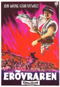 The Conqueror 1956 movie poster John Wayne Susan Hayward Pedro Armendariz Dick Powell