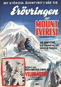 The Conquest of Everest 1953 movie poster Edmund Hillary Sherpan Tensing Documentaries Mountains