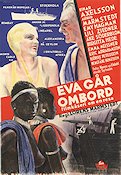 Eva går ombord 1934 movie poster Einar Axelsson Astrid Marmstedt Find more: M S Gripsholm Ships and navy