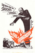 The Evil of Frankenstein 1964 poster Peter Cushing Freddie Francis