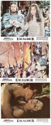 Excalibur 1981 lobby card set Nigel Terry Helen Mirren Nicholas Clay John Boorman
