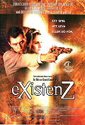 eXistenZ 1999 movie poster Jennifer Jason Leigh Jude Law Ian Holm David Cronenberg
