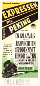 Expressen till Peking 1951 poster Joseph Cotten Corinne Calvet Edmund Gwenn William Dieterle Asien Tåg Film Noir