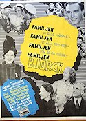 Familjen Björck 1940 movie poster Olof Winnerstrand