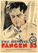 Fången 53 1929 movie poster Uno Henning