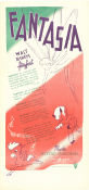 Fantasia 1940 movie poster Leopold Stokowski Mickey Mouse Musse Pigg James Algar