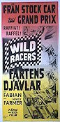 Wild Racers 1968 movie poster Fabian Cars and racing