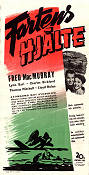 Captain Eddie 1945 movie poster Fred MacMurray Lynn Bari Cars and racing