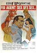 FBI agent sex sex sex 1965 movie poster Eddie Constantine Agents Ladies Police and thieves