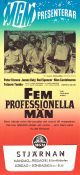 Fem professionella män 1969 poster Bud Spencer Peter Graves James Daly Don Taylor