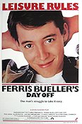 Ferris Bueller´s Day Off 1986 movie poster Matthew Broderick Jeffrey Jones John Hughes School