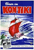 Filmen om Kon-Tiki 1950 movie poster Thor Heyerdahl Norway Documentaries Ships and navy