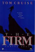 The Firm 1993 movie poster Tom Cruise Jeanne Tripplehorn Gene Hackman Sydney Pollack