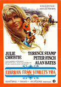 Far From the Maddeing Crowd 1968 movie poster Julie Christie Terence Stamp John Schlesinger