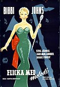 Flicka med melodi 1954 movie poster Bibi Johns Amy Jelf Stig Järrel Thore Erling Martin Söderhjelm