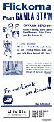 Flickorna från Gamla Stan 1934 poster Edvard Persson Schamyl Bauman