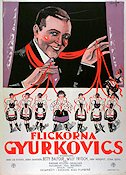 Flickorna Gyurkovics 1926 movie poster Betty Balfour Willy Fritsch Stina Berg