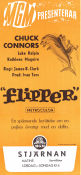 Flipper 1963 poster Chuck Connors Luke Halpin Connie Scott James B Clark Fiskar och hajar