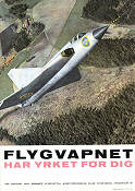 Flygvapnet har yrket för dig 1960 poster Planes Find more: SAAB Draken
