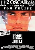 Born on the 4th of July 1989 movie poster Tom Cruise Willem Dafoe Oliver Stone