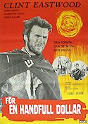 A Fistful of Dollars 1964 movie poster Clint Eastwood Marianne Koch Sergio Leone