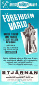 Förbjuden värld 1956 poster Walter Pidgeon Anne Francis Leslie Nielsen Fred M Wilcox Rymdskepp