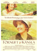 Sense and Sensibility 1995 movie poster Emma Thompson Kate Winslet Ang Lee Writer: Jane Austen Romance
