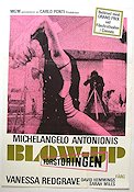 Blow Up 1966 movie poster Vanessa Redgrave David Hemmings Sarah Miles Michelangelo Antonioni