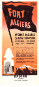 Fort Algiers 1953 poster Yvonne De Carlo Lesley Selander