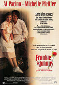 Frankie and Johnny 1991 movie poster Al Pacino Michelle Pfeiffer