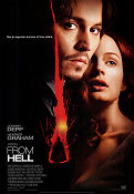 From Hell 2001 movie poster Johnny Depp Heather Graham Ian Holm Albert Hughes