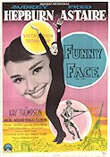 Funny Face 1957 poster Audrey Hepburn Fred Astaire Kay Thompson Stanley Donen Musikaler Romantik