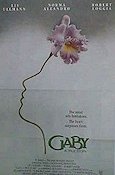 Gaby 1987 movie poster Liv Ullmann Robert Loggia Flowers and plants