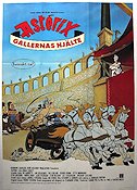 Gallernas hjälte 1987 movie poster Asterix Animation From comics