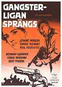 Echec au porteur 1958 movie poster Paul Meurisse Jeanne Moreau Gert Fröbe Gilles Grangier Guns weapons