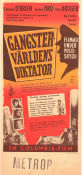 Gangstervärldens diktator 1950 poster Edmond O´Brien Joanne Dru Otto Kruger Joseph M Newman Film Noir