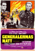 The Night of the Generals 1967 poster Peter O´Toole Anatole Litvak