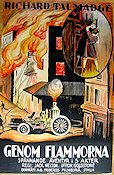 Genom flammorna 1923 movie poster Richard Talmadge Fire