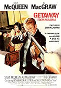 The Getaway 1972 movie poster Steve McQueen Ali MacGraw Ben Johnson Sam Peckinpah