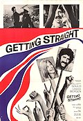 Getting Straight 1970 movie poster Elliott Gould Candice Bergen Robert F Lyons Richard Rush