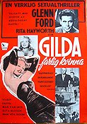 Gilda 1946 movie poster Rita Hayworth Glenn Ford George Macready Charles Vidor Find more: Nazi Ladies Film Noir