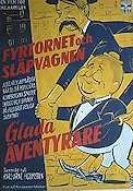Glada äventyrare 1956 movie poster Fyrtornet och Släpvagnen Fy og Bi Find more: Festival