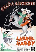 Glada galoscher 1937 poster Laurel and Hardy Helan och Halvan Stan Laurel Oliver Hardy Sharon Lynn James W Horne