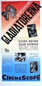 Demetrius and the Gladiators 1954 movie poster Victor Mature Susan Hayward Sword and sandal