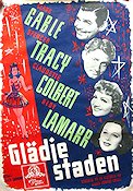 Boom Town 1941 movie poster Clark Gable Spencer Tracy Claudette Colbert Hedy Lamarr