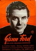 Glenn Ford Columbia-stjärnan 1942 movie poster Glenn Ford