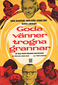 Goda vänner trogna grannar 1960 movie poster Edvin Adolphson Anita Björk George Fant Gunnel Lindblom Torgny Anderberg